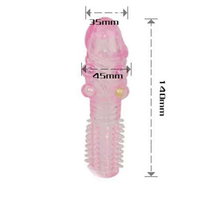 Silicone Spiked Sleeve Delay Condom Enhance Performance — Its stretchable feature ensures a perfect fit, enhancing