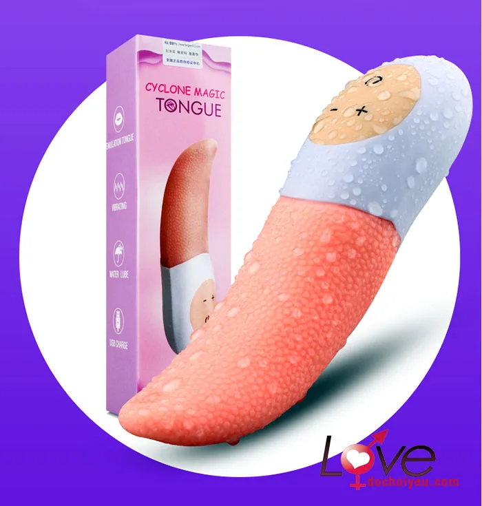 Soft Tongue Licking Double Vibrators G-Spot Female Massager — hình 12