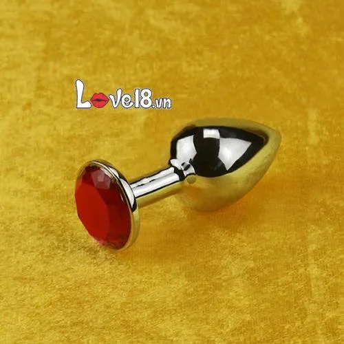 Metal Love Drop Anal Stimulator with Crystal for Men — Multiple Sizes to Suit Your Needs