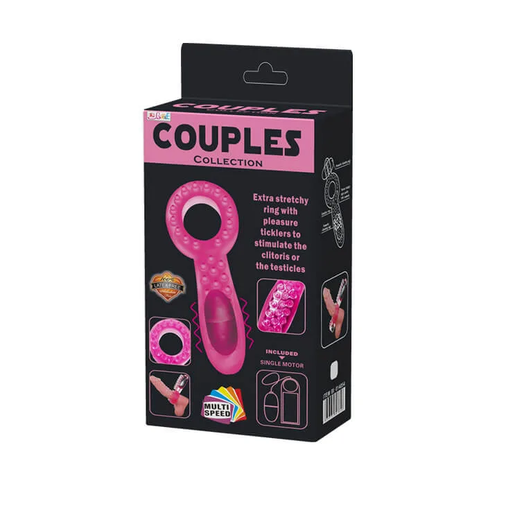 DC33D Love Ring Vibrator Male Enlargement Silicone Toy — hình 8