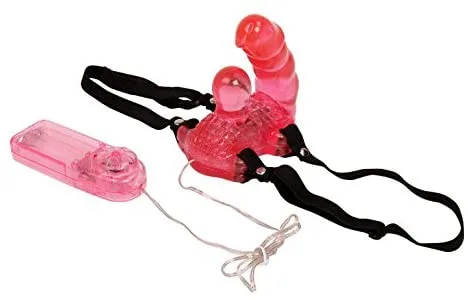 DC38B Strap-On Silicone Massage G-Spot Vibrating Female — hình 5