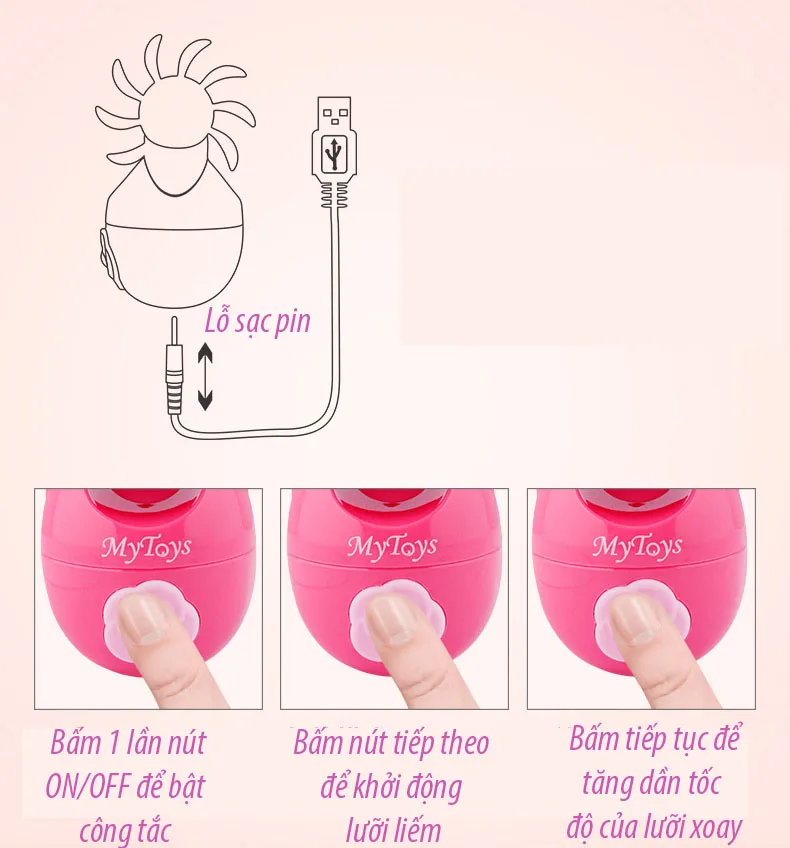 Kiss Small Tongue Licker Premium Silicone Female Arousal Toy — hình 13