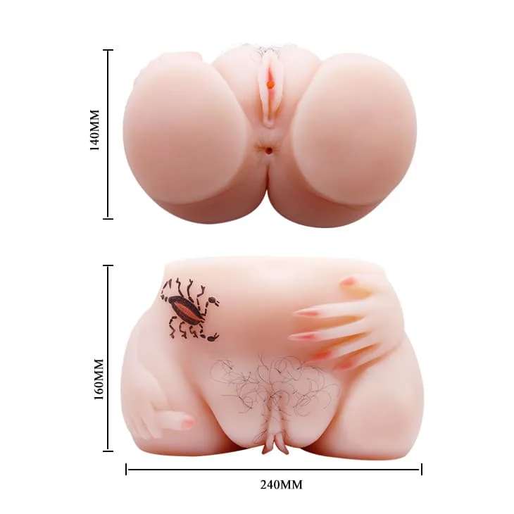 Realistic Silicone Male Masturbator with Powerful Vibrations — Realistic Design with Extra Sensory Details