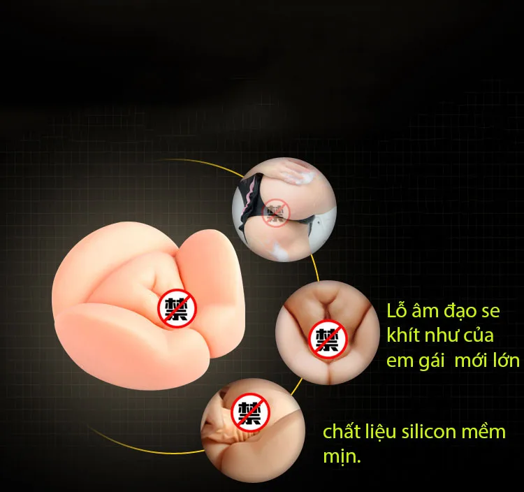 Large Soft Silicone Female Masturbator Realistic Texture — hình 5