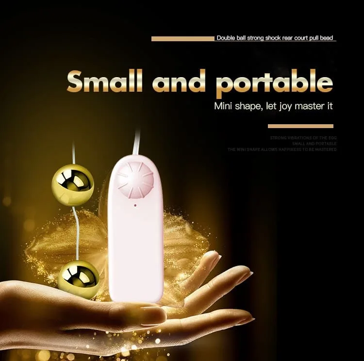 DC49 Yellow Ball Male Female Intense Vibration Anal G-Spot — Designed for Dual Stimulation & Discreet Fun