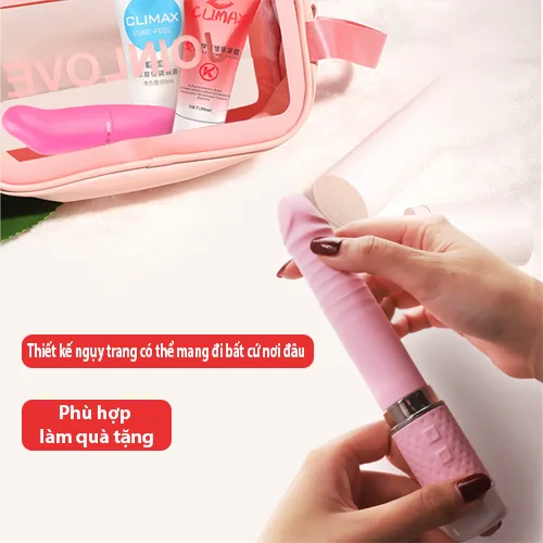 DC50 Mini Rechargeable Vibrating Thrusting Masturbator — hình 3