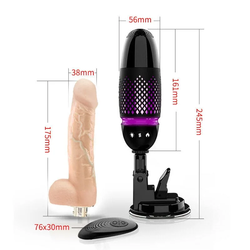 DC50B Remote Control Heated Thrusting Vibrating Silicone — Exceptional Features and Specifications