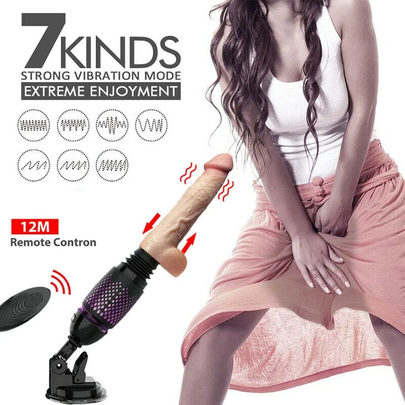 DC50B Remote Control Heated Thrusting Vibrating Silicone — Crafted for those who seek ultimate pleasure, this product