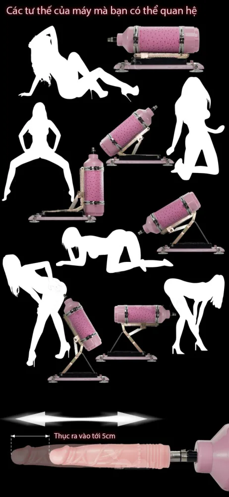 Gun Power automatic sex machine for men and women — Technical Specifications