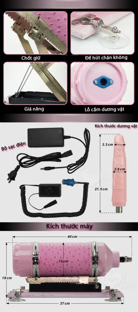 Gun Power automatic sex machine for men and women — hình 2