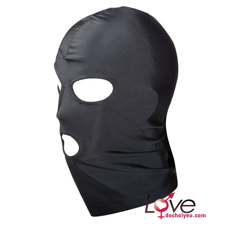 Full Head Fabric Mask BDSM Increase Desire Black Adjustable — Product Highlights