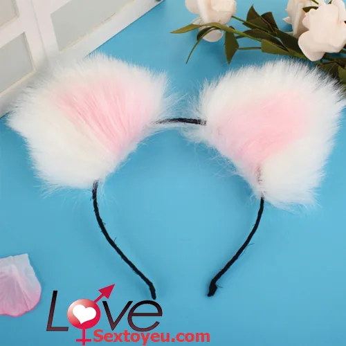 Fox Ear Headband and Tail Cosplay Set Cute Playful — hình 3