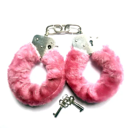 Padded Metal Handcuffs Couples Bondage Play Accessory — hình 3