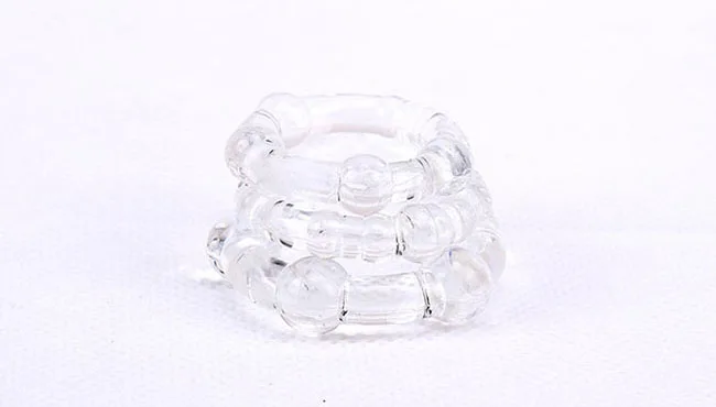 Set of 3 Penis Rings Delay Ejaculation Stimulation — hình 4