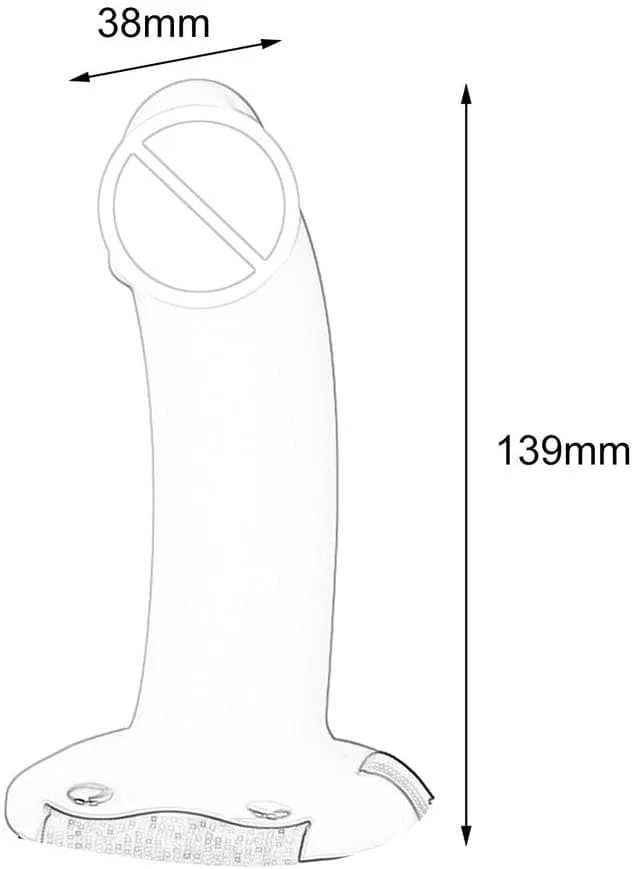 DC65L Soft Hollow Silicone Strap-on Male Sex Toy — Perfect Dimensions Designed for Natural Feel