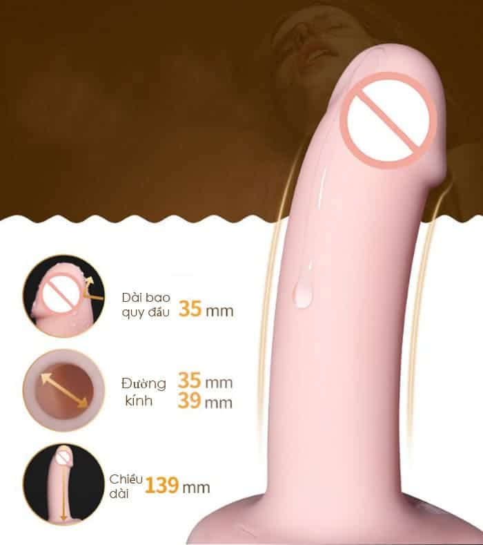 DC65L Soft Hollow Silicone Strap-on Male Sex Toy — Designed to Enhance Couples' Sexual Experiences