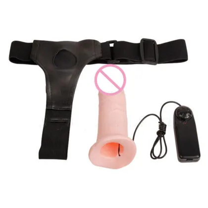 DVD 02 Vibrating Strap-On Silicone TPR Male Female Therapy — hình 4