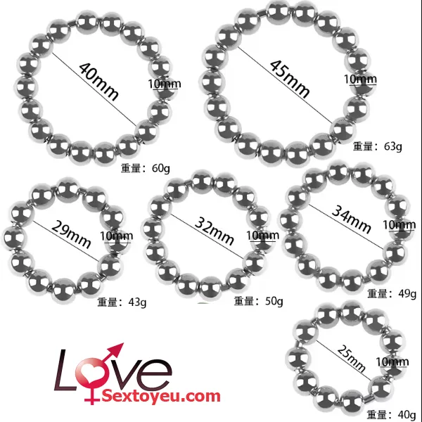 Stainless Steel Delay Ejaculation Beaded Ring — Exceptional Quality and Elegant Design
