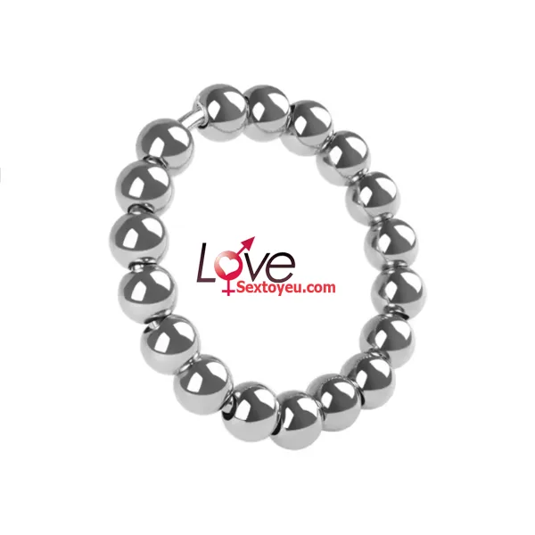 Stainless Steel Delay Ejaculation Beaded Ring — Boost Your Endurance and Pleasure