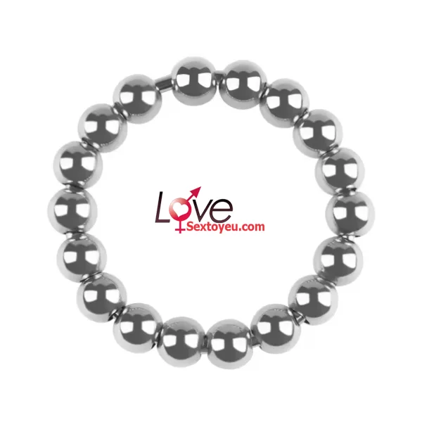 Stainless Steel Delay Ejaculation Beaded Ring — hình 4