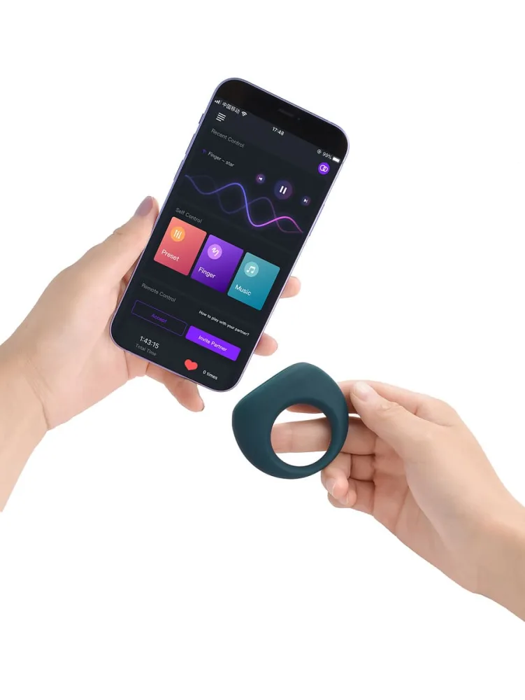 Vibrating Penis Ring Hand Strap For Longer Lovemaking — Magic Dante II Penis Ring – The Ultimate Solution for