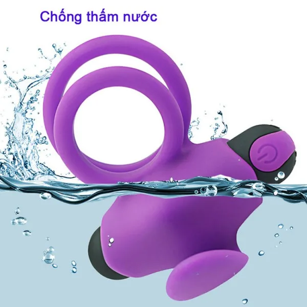Rechargeable Penis Ring With Remote Clitoral Licking USA — hình 8