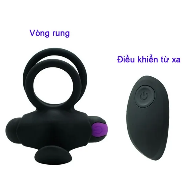 Rechargeable Penis Ring With Remote Clitoral Licking USA — hình 2