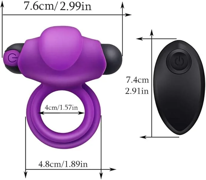 Remote Control Vibrating Cock Ring Ultimate Couple Toy — This powerful device supports prolonged performance and