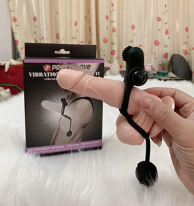 Anal Stimulating Ring with Vibrating Ball Delay Toy — hình 3