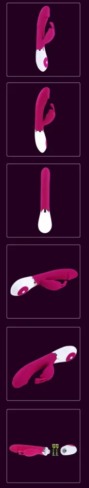 Premium Rechargeable Rabbit Ear G-Spot Vibrator Silicone — hình 3