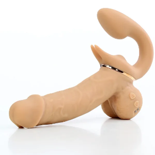 Double-Ended Silicone Vibrator for Lesbian Couples, Rearing — hình 5