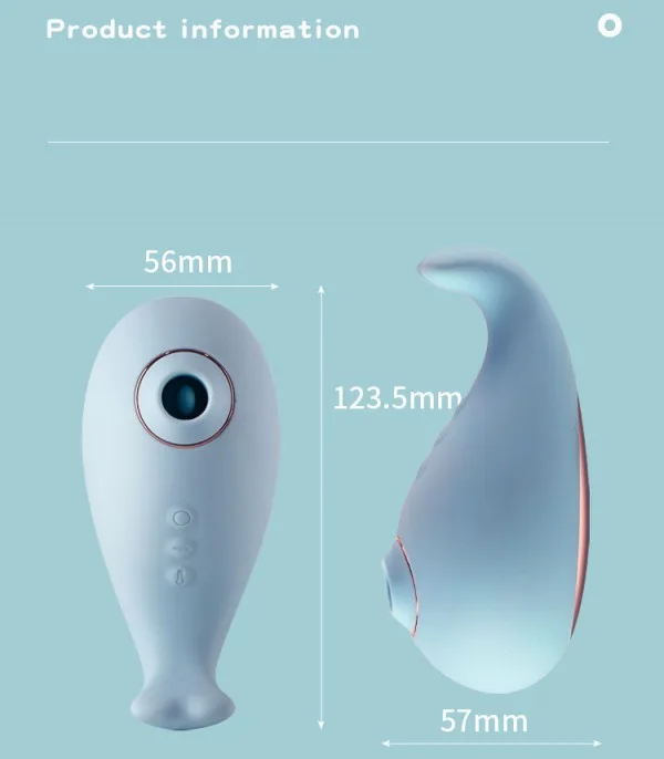 Zemalia Little Whale Silicone Vagina Vibrating Toy — hình 10