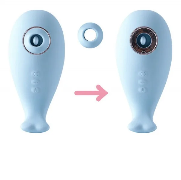 Zemalia Little Whale Silicone Vagina Vibrating Toy — hình 4