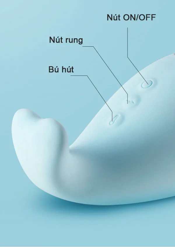 Zemalia Little Whale Silicone Vagina Vibrating Toy — hình 7