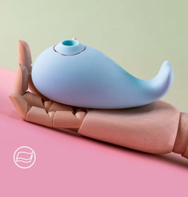 Zemalia Little Whale Silicone Vagina Vibrating Toy — hình 9