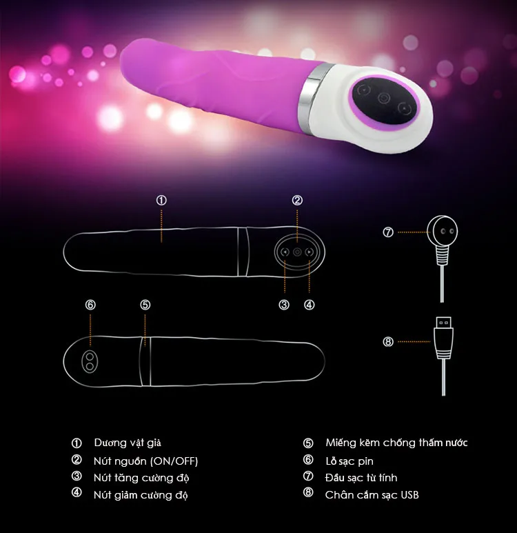 Dora Premium Silicone Female Vibrator G-Spot Stimulator — hình 4