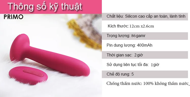 Svacom Primo Remote Heated Anal & G-Spot Silicone Stimulator — hình 3