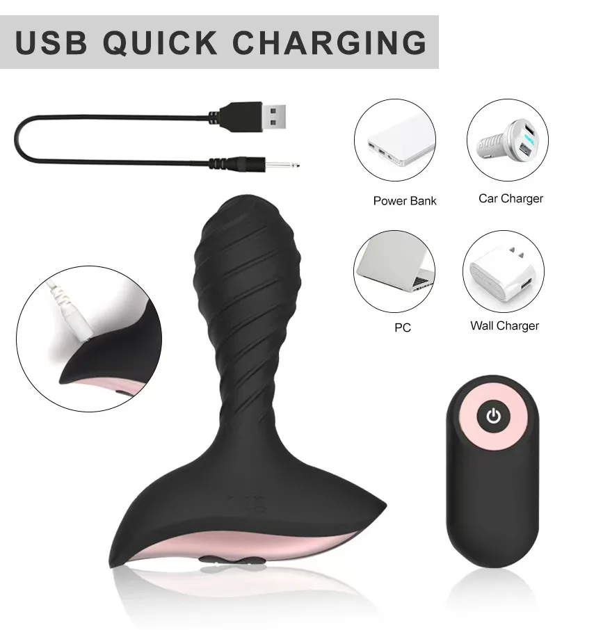 Remote Controlled 10 Mode Prostate Massager USB Rechargeable — Buy now and elevate your sensual experience to a whole new