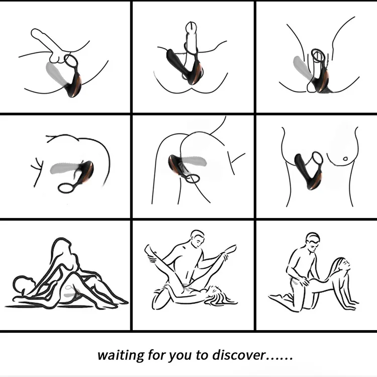 Prostate vibrating massager with cock ring USB rechargeable — hình 6