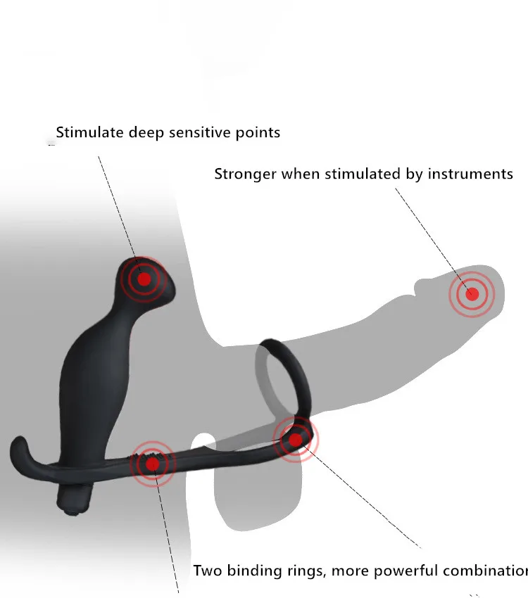 Ringing Cockring Anal Stimulator Multi-speed Vibrating Male — Enhance Your Experience & Performance
