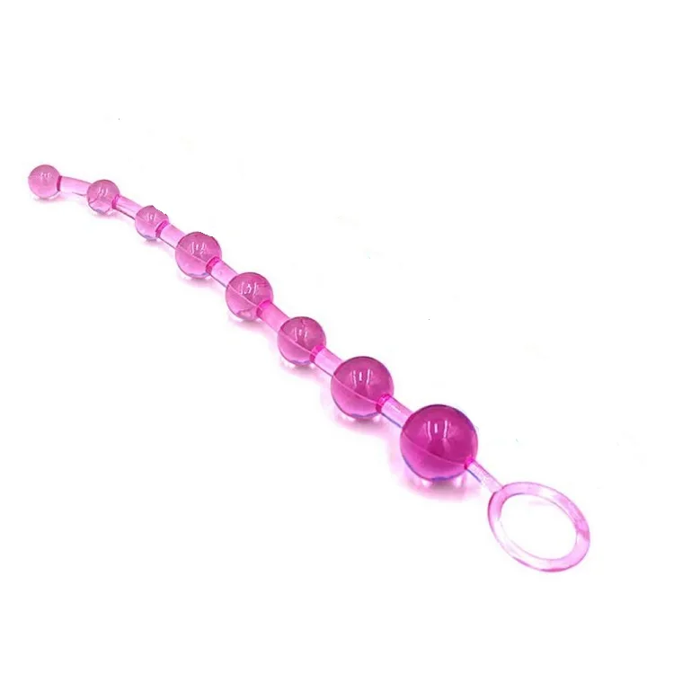 Anal Bead Toy Silicone Medical Grade Black Blue Pink Purple — Premium Quality Materials & Design