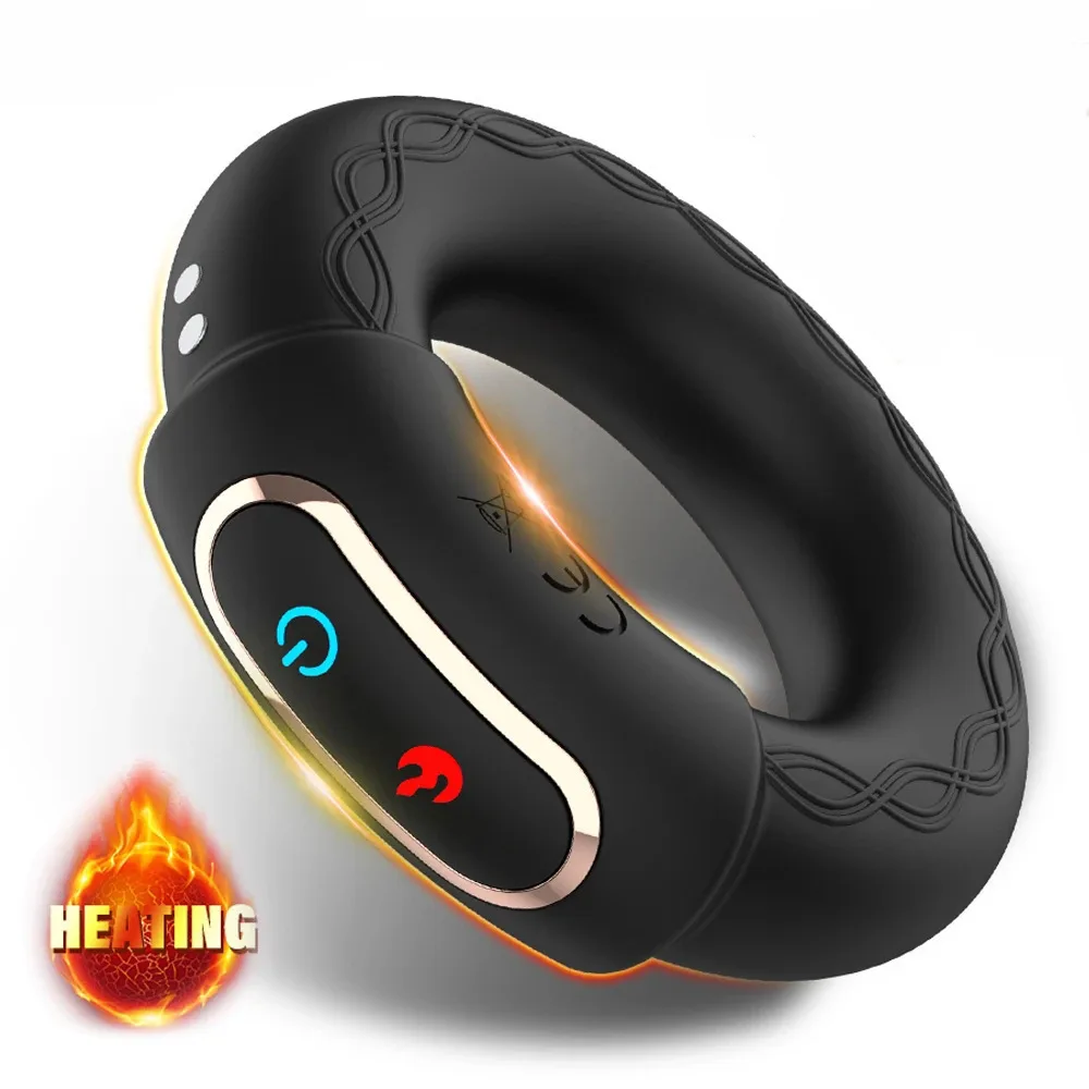 Heated Vibrating Cock Ring Strong Male Enhancer — This innovative device is designed to strengthen erections