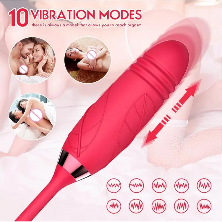 Rose-Shaped 10 Mode USB Silicone Vibrating Egg Waterproof — Outstanding Features of the Rose Vibrating Egg