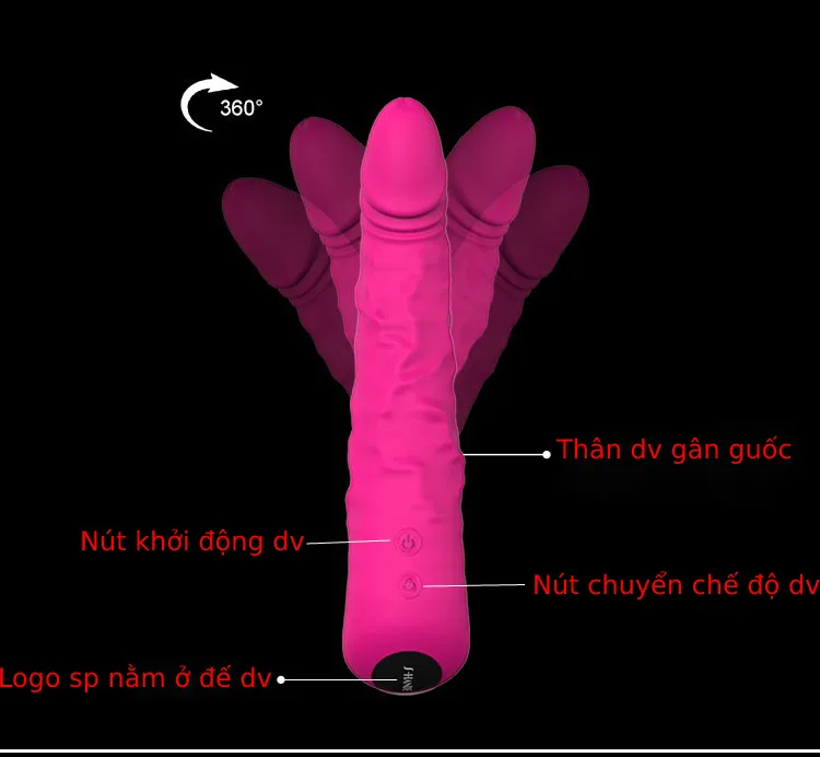 HANE Silicone Vibrating Rotating Dildo – 9 Speed Modes — Easy Care and Usage Instructions