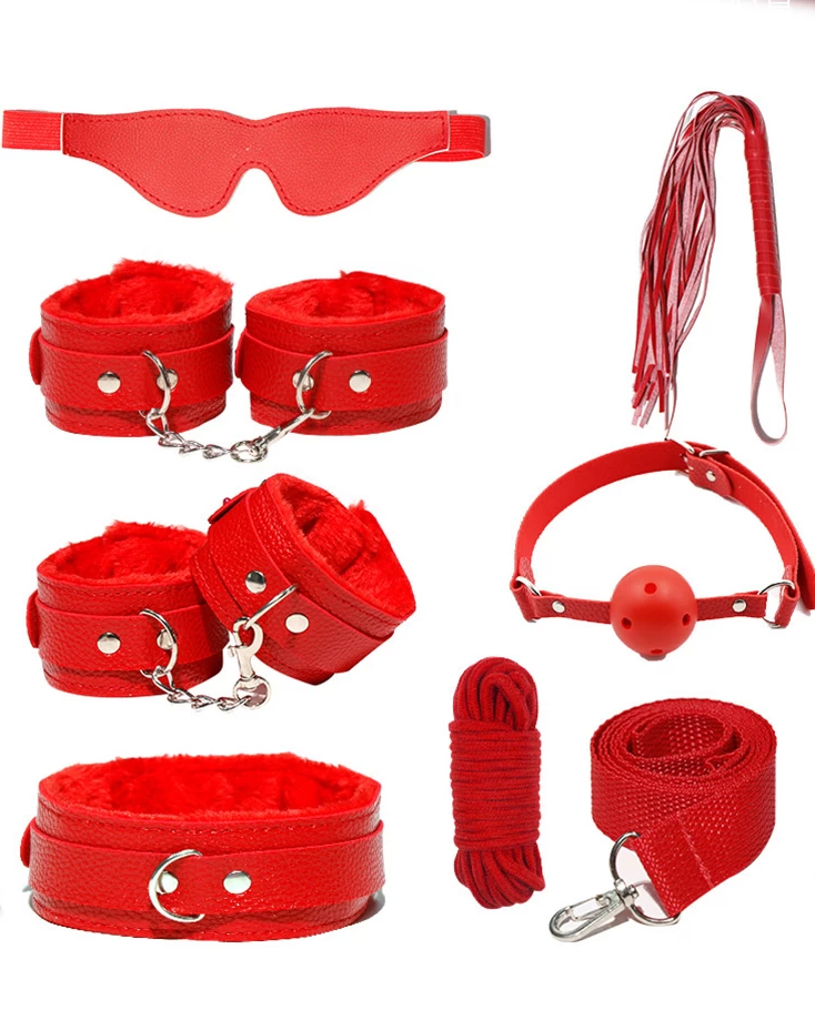 BDSM Combo 7-Piece Set Colorful Bondage Accessories — Whether you prefer simple or intricate binds, this rope
