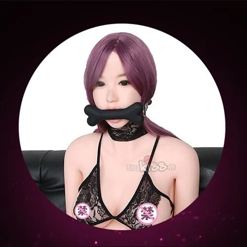 Bone Shape BDSM Gag Restraint Cute Leather Strap — Adjustable and User-Friendly for Couples
