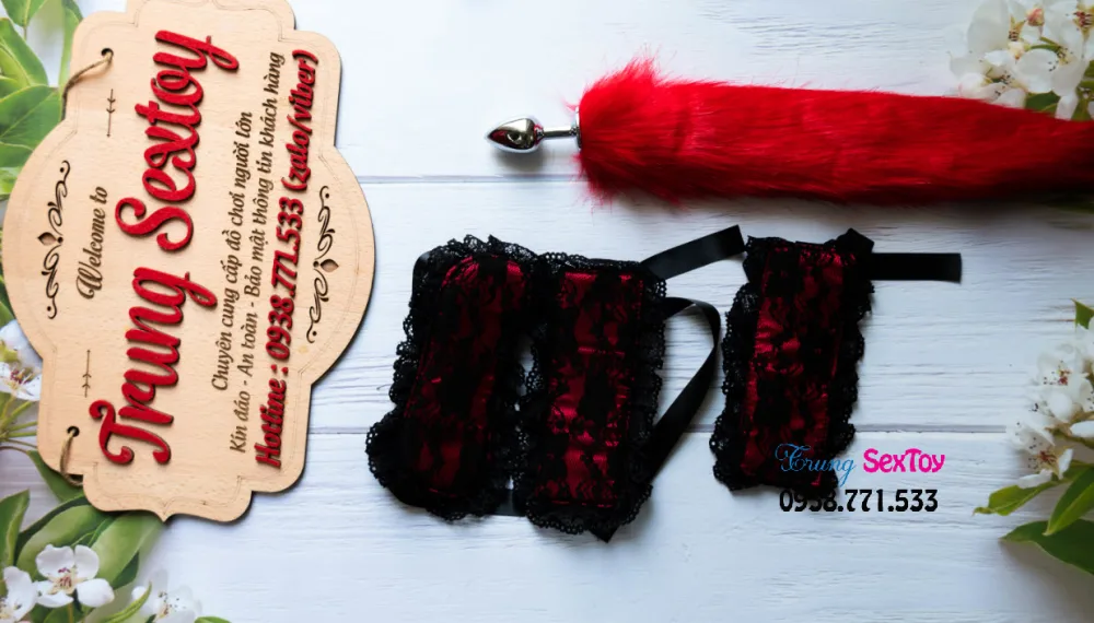 BDSM Starter Kit Blindfold and Restraint Play Accessories — hình 8