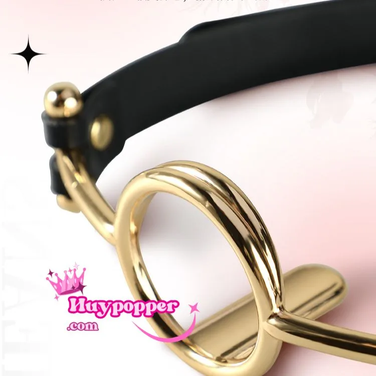 Steel BDSM Mouth Gag with Tongue Depressor Durable Design — Premium Materials and Innovative Design