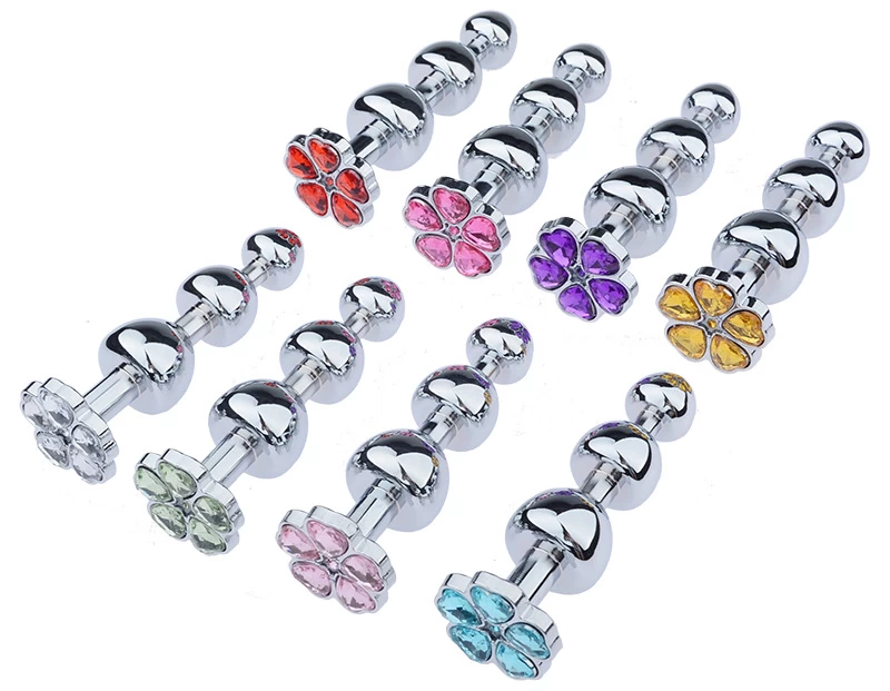 Stainless Steel Cherry Blossom Anal Plug Elegant Pleasure — Premium Stainless Steel Material for Safety and Durability
