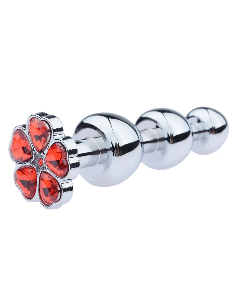 Stainless Steel Cherry Blossom Anal Plug Elegant Pleasure — This elegant design is sure to spark passion and deepen